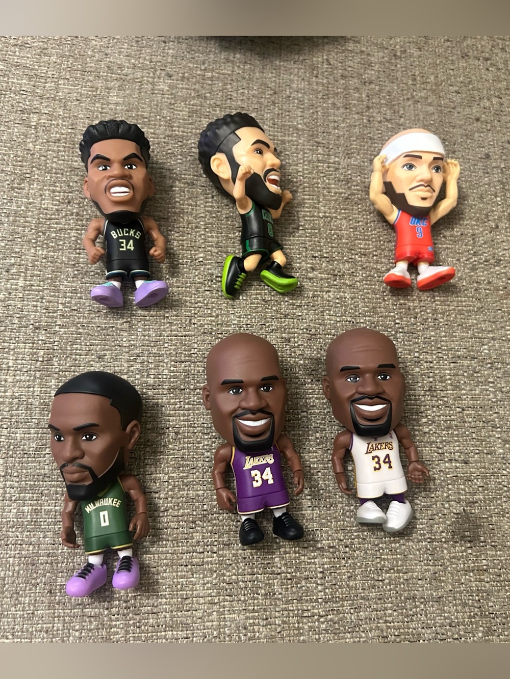 NBA Basketball Player Bobblehead Figures - Multi-Color Collector Set